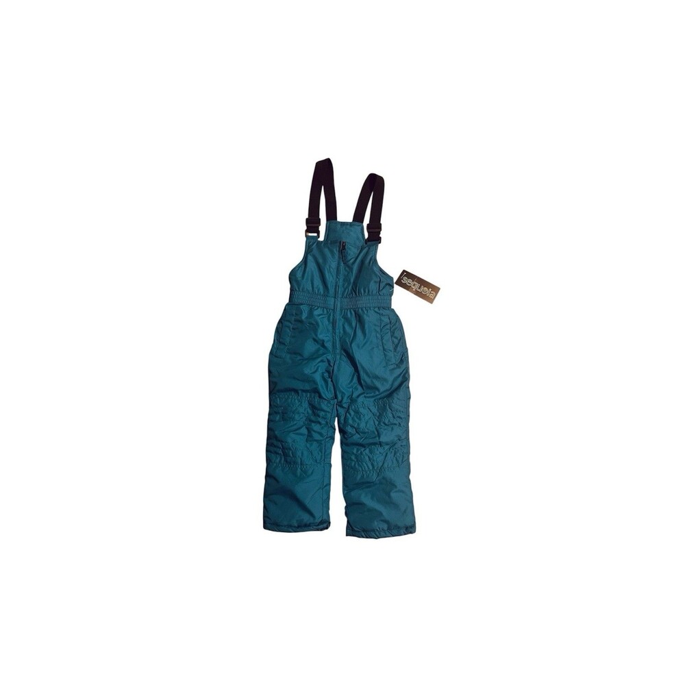 NWT Kids Teal Snow Pants Overall Bibs SEQUOIA winter Sz 4T